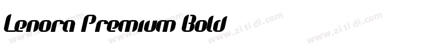 Lenora Premium Bold字体转换